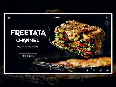 FREETATA CHANNEL design illustration key visual layout main minimal typography ui ux