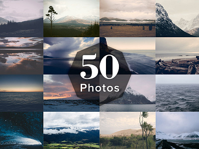 Landscape Photo Bundle - Vol. I beach bundle design landscape mountains photo photography stock template vintage winter