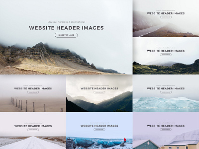 Website Header Images header hero iceland image photo photography slider typography ui ux webdesign