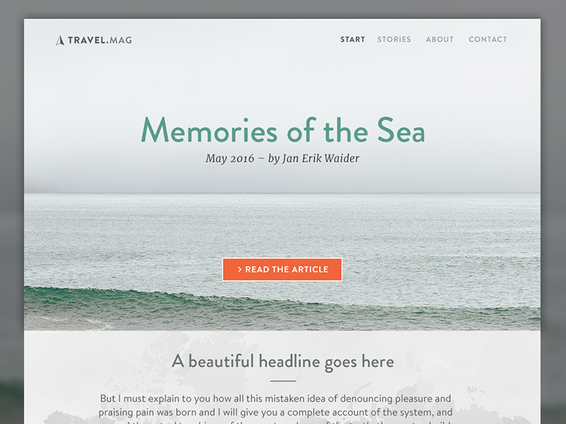 sample cover page for a travel blog by jan erik waider dribbble sample of cover pages
