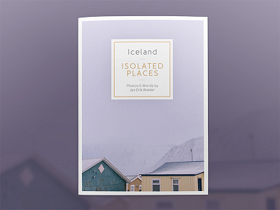 Magazine Cover – Isolated Places book cover design editorial iceland magazine photography typography