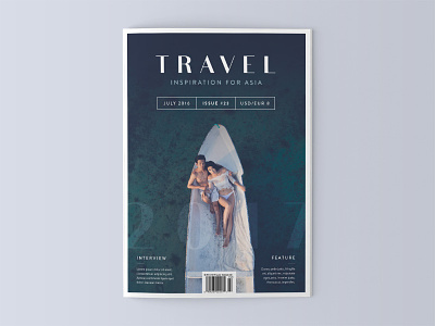 Travel Magazine Cover – Asia cover design editorial inspiration magazine photo photography travel typography unsplash
