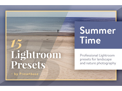 Adobe Lightroom Presets – Summer Time beach card clean cover image lightroom modern photo photography typography ui webdesign