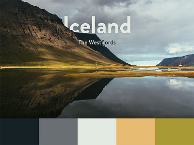 Color Scheme - Iceland, Westfjords color color scheme colors iceland photo photography scheme style typography ui