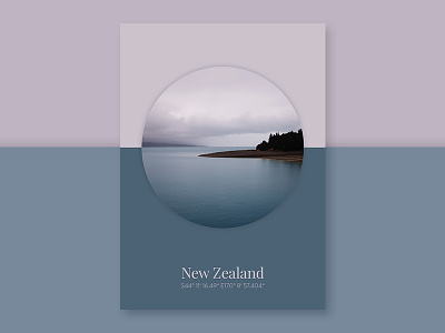 Poster Series - Landscape Geometry color color scheme colors design graphic design new zealand photography poster typography