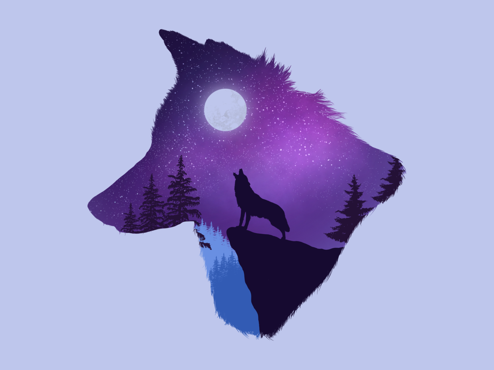 Wolf by Subiksha Senthilvelan on Dribbble