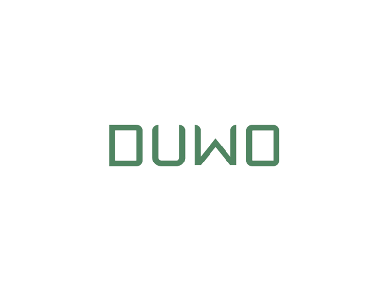 Duwo business card cd color pallete envelope green memo pattern technology typography white