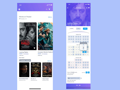 Movie app UI Design app branding design ui ux website