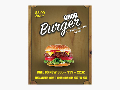 Menu Flyer Design