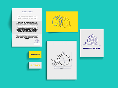 Hippo Velo Branding bicycle branding design graphic design illustration letter logo penny farting bike typography vector
