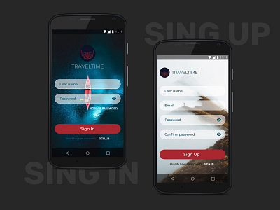 Sign in/ Sign up app design mobile mobile app mobile app design mobile ui travel ui uidesign uiux