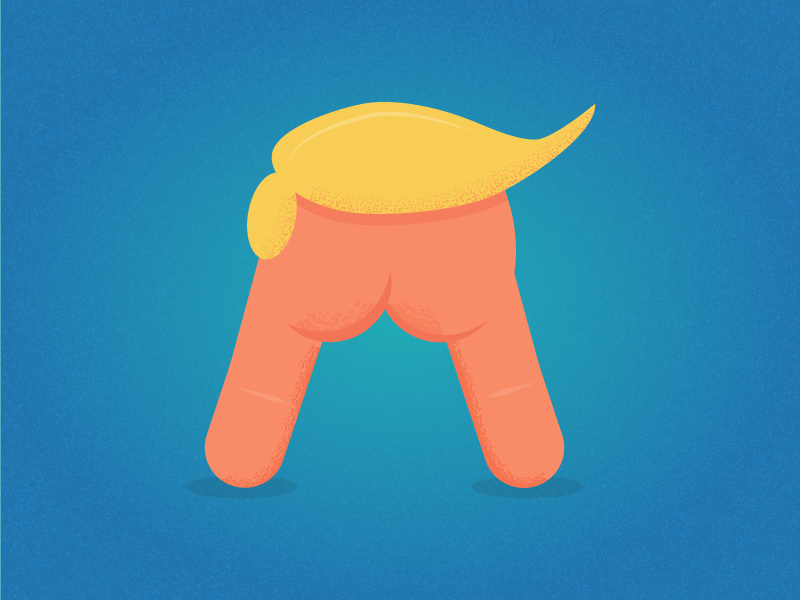 A is for Arsehole ass trump a alphabet 36 challenge typography 36days04 36days-a 36daysoftype