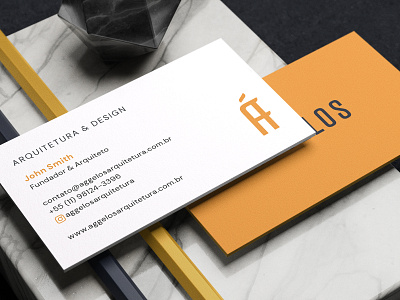 ÁGGELOS (2/4) arch architecture brand brand design business card design logo stationery