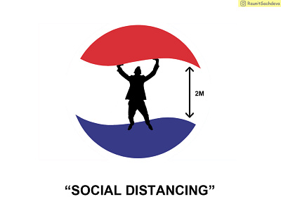 Social Distancing (Ft.Pepsi), Logo Play coronavirus dribble graphicdesign india invite lockdown logo logoplay logos modi pepsi socialdistancing virus