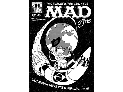 Mad Zine 2d art arte de capa arte digital character design characterdesign cover art design digital art illustration ilustração zines
