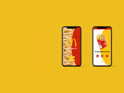 mcdonald UI mobile app app art branding design flat illustration logo ui ux vector