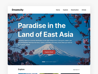 Tourist Organization Website Design