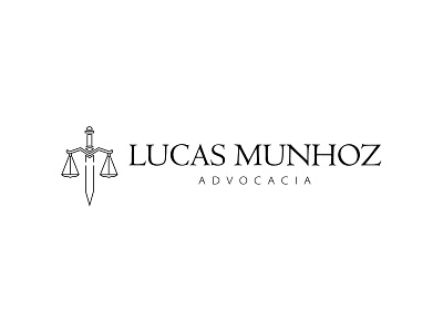 Lucas Munhoz - Lawyer balance law lawyer logo logo design sword