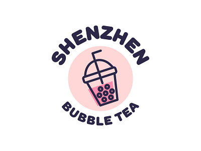 Shenzhen Bubble Tea bubble tea logo logo core logo design shen zhen shezhen