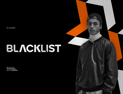 Blacklist blacklist brand branding graphic design identidade visual logo logotype minimalist streetwear