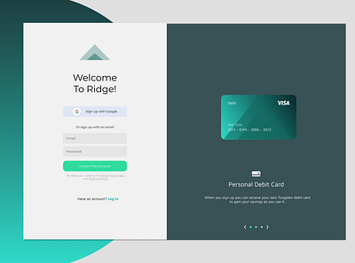 "Sign Up Page" Daily UI Challenge #001 dailyui landing page design sign up