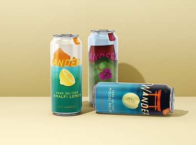 Seltzer Concept branding design hard seltzer illustration label design label packaging packaging packaging design seltzer