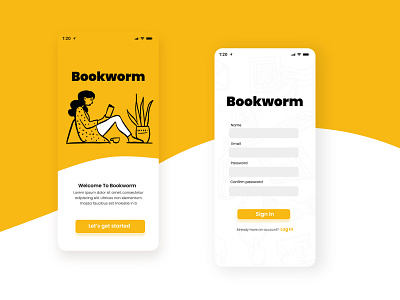 Daily UI #001 - Sign Up app art design flat illustration ui ux vector web