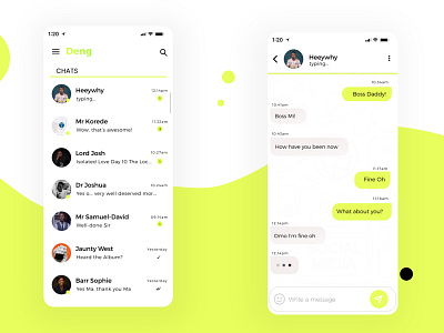 Daily UI Challenge #013 - Direct Messaging (Light Mode)