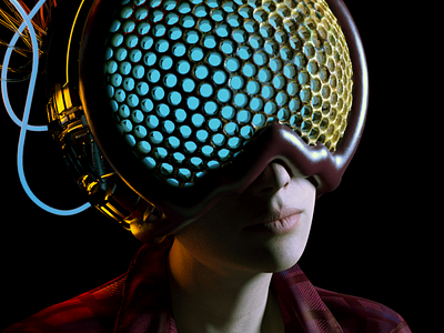 VR Rig. 3d cinema 4d head illustration