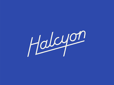 Halcyon custom lettering lettering type logotype