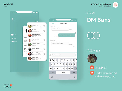Chit a Chat Page app mobile app mobileapps ui uidesigners user interface weeklyui