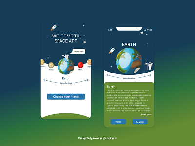 Space App - Design Jam September design mobile app spaceapp ui uidesigners user interface