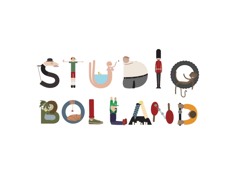 Studio Bolland - Animated Type animated ci font fun gif ident logo motion studio type typography