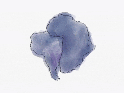Brazil to Cape Town africa brazil cape town motion south america watercolor watercolour