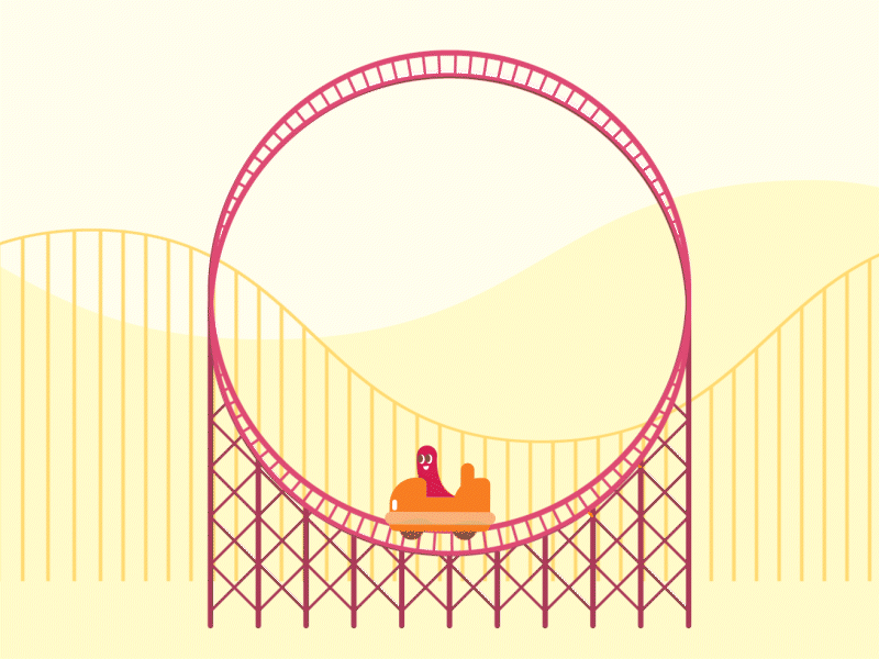 Rollercoaster animation gif motion