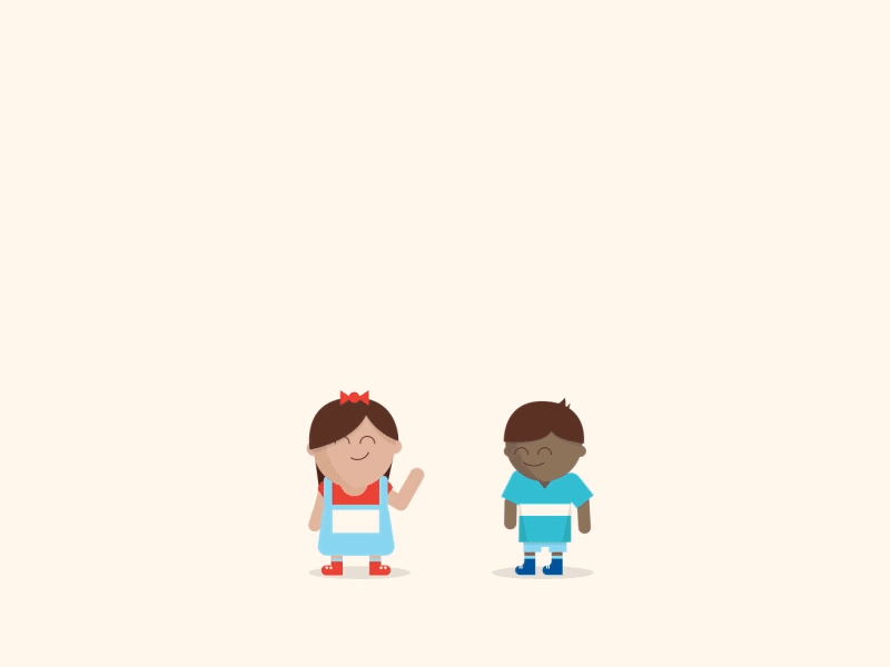 Growing Up boy characters flat gif girl growing man vector woman