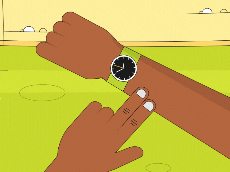 Time to check the time. animated animation gif hands loop motion time watch wristwatch