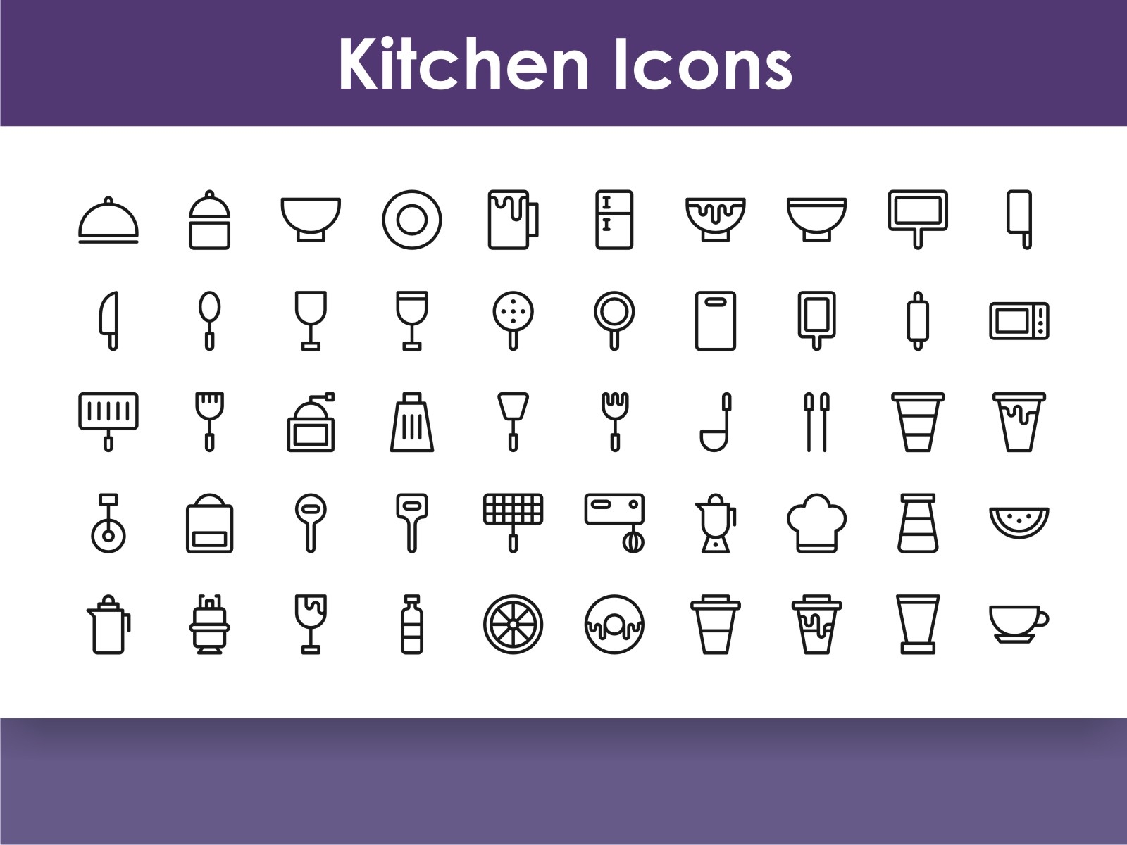 Kitchen Icons Set By Melinda On Dribbble