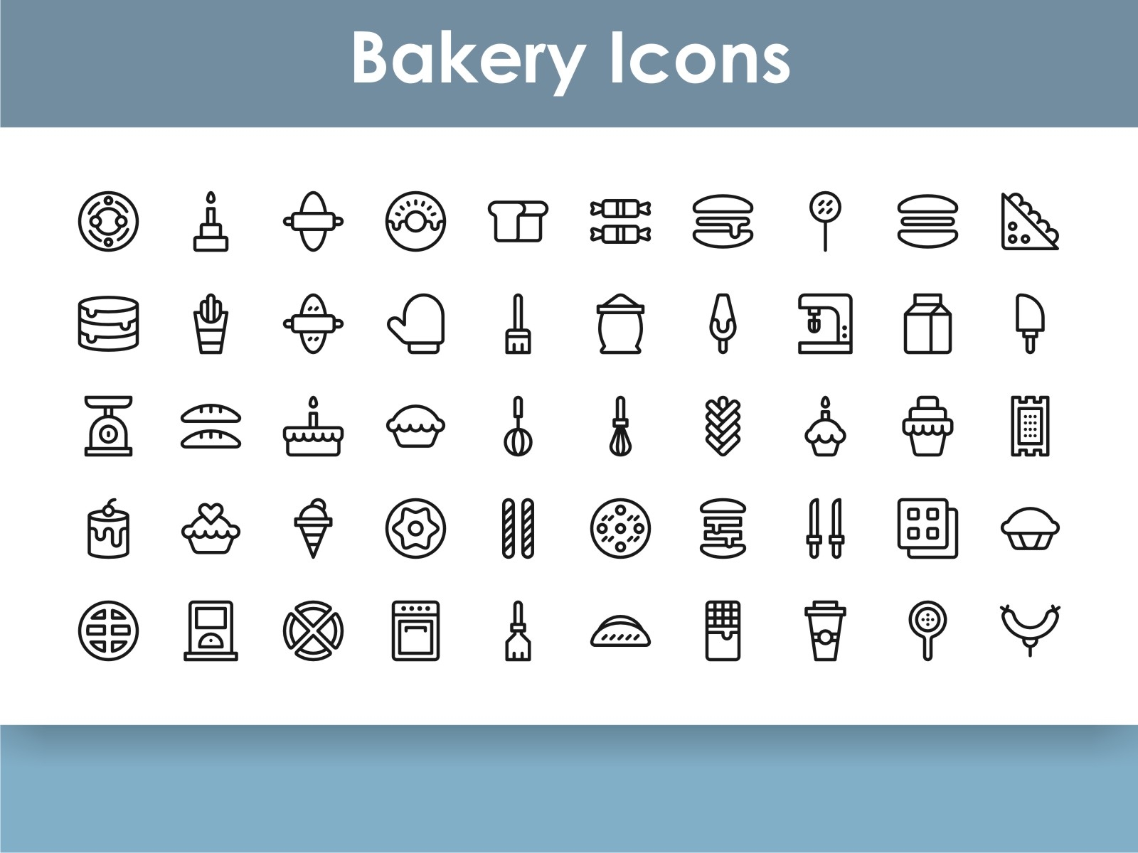 Bakery Icons by MelindAgency on Dribbble