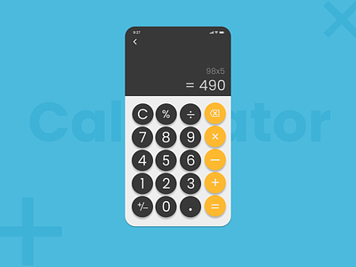 calculator app art daily 100 challenge dailyui dailyuichallenge design flat minimal ui ux