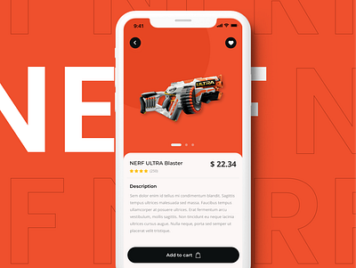 Check Out Page - Nerf app appdesign minimal nerf nerfgun trend ui uidesign ux uxdesign