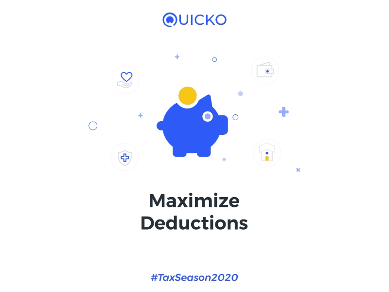 Maximum Deductions animation calculator deductions efile product design saving savings tax taxes tools ui ux