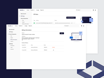 Sandbox Dashboard v2.0 api dashboard fintech ui user dashboard