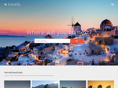 Travelly – Free Travel Website PSD Template free psd template travel web design website