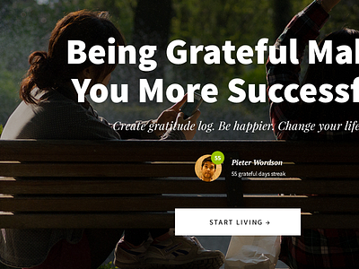 "Gratitude Log" Landing Page Design Tutorial