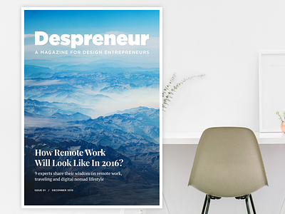 Despreneur Magazine Cover cover despreneur experiment magazine