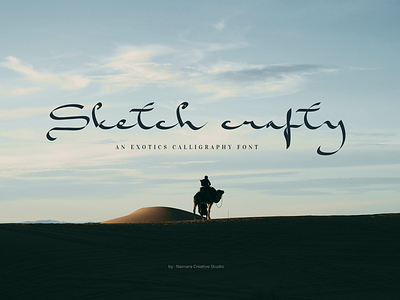 Sketch Crafty Exotics Calligraphy Fonts