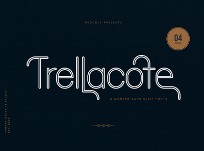 Trellacote Modern Sans branding elegant font fonts ligatures logo luxury modern poster professional sans sans serif social media unique