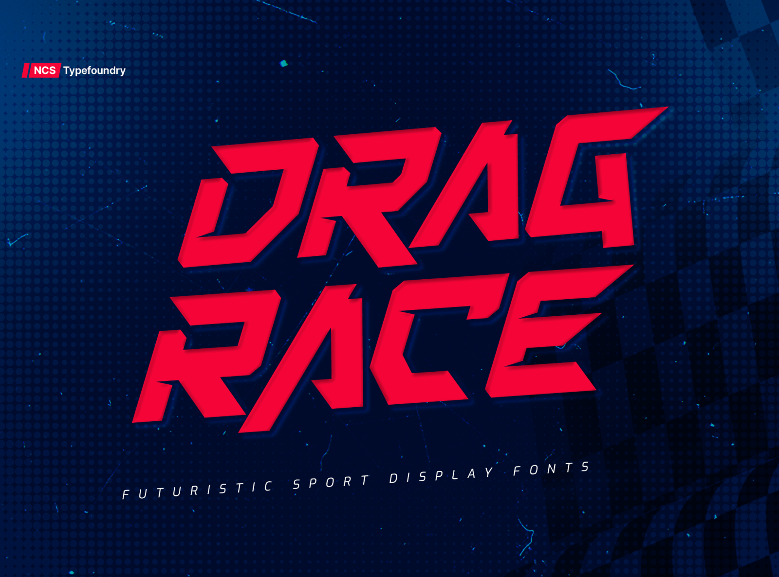 Dragrace Futuristic Sport Display Typeface by Namara Creative on Dribbble