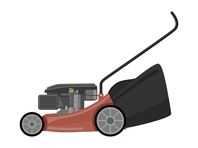 Lawnmower 2d 2d design design illustration illustrator lawnmower